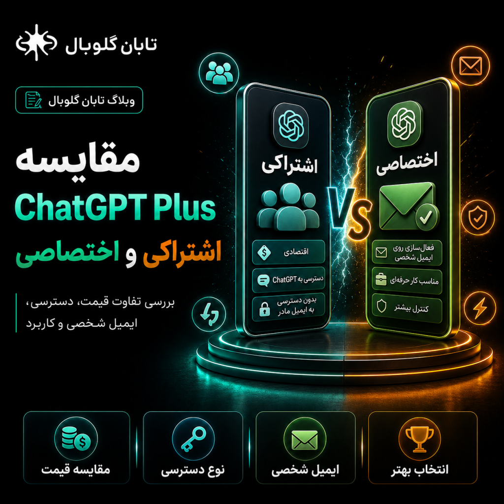 مقایسه ChatGPT Plus اشتراکی و اختصاصی, تفاوت اکانت اشتراکی و اختصاصی ChatGPT, خرید ChatGPT Plus اشتراکی, خرید ChatGPT Plus اختصاصی, اکانت اشتراکی ChatGPT, اکانت اختصاصی ChatGPT, خرید اکانت ChatGPT Plus, قیمت ChatGPT Plus, چت جی پی تی پلاس اشتراکی, چت جی پی تی پلاس اختصاصی