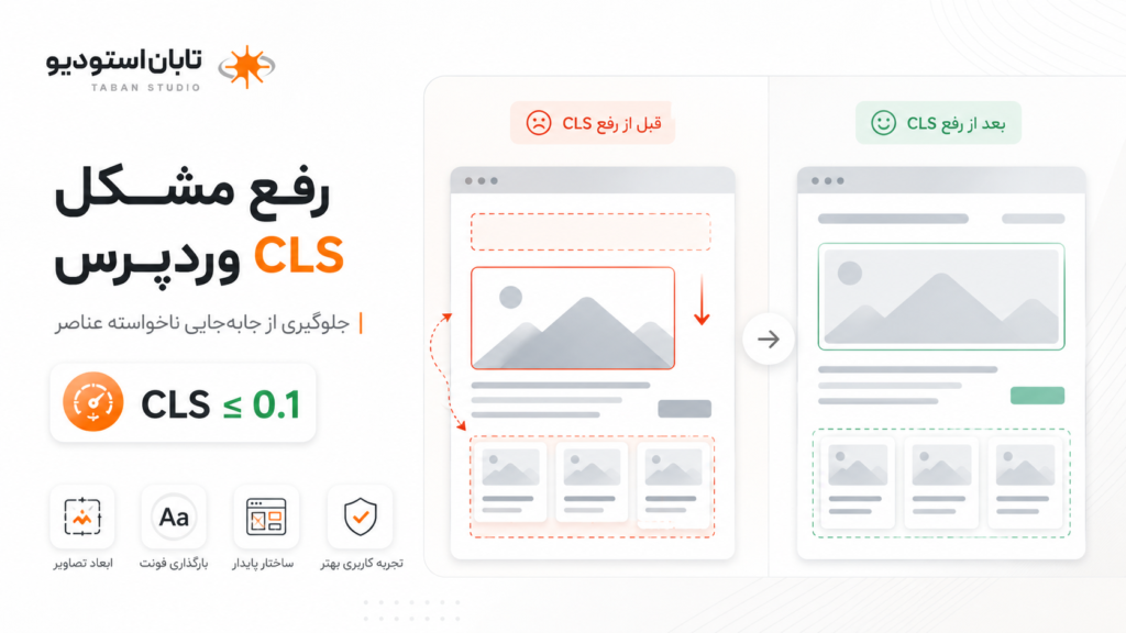راهنمای بهبود Core Web Vitals وردپرس شامل LCP و INP و CLS